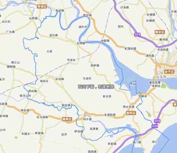 广东省汕头市行政区划地图