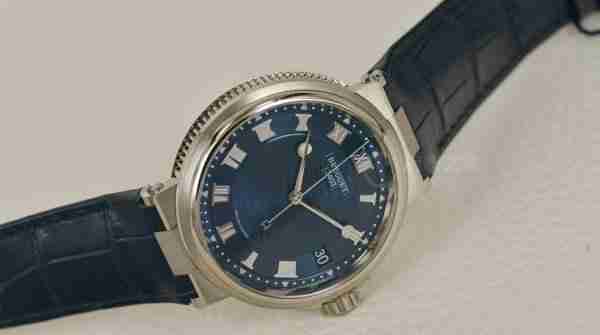 来自蓝色深海的现代时计 品鉴宝玑航海系列5517白金蓝盘腕表