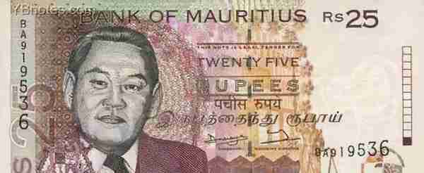 为什么非洲国家毛里求斯的钞票上会印着华人头像