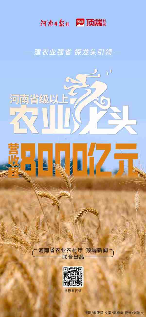 数读：河南省级以上“农业龙头”营收达8088亿元