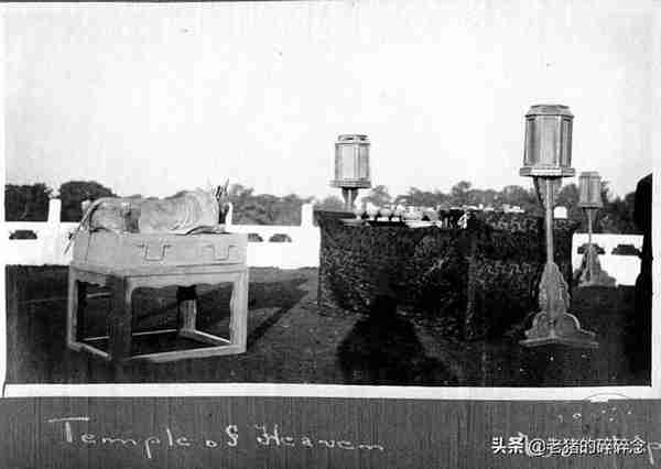 绝版老照片：实拍1914年袁世凯在北京天坛祭天现场